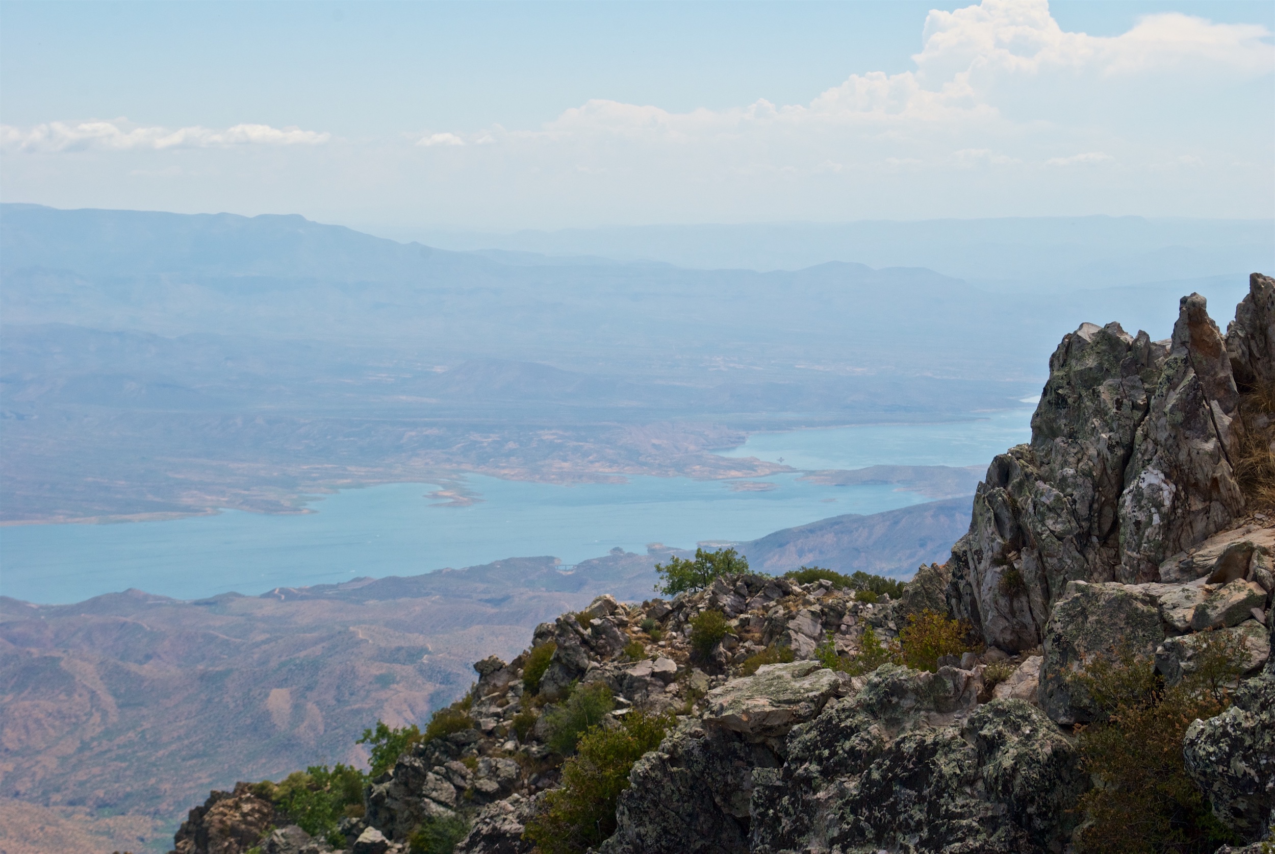 View of Roosevelt Lake from the Brown's Peak summit