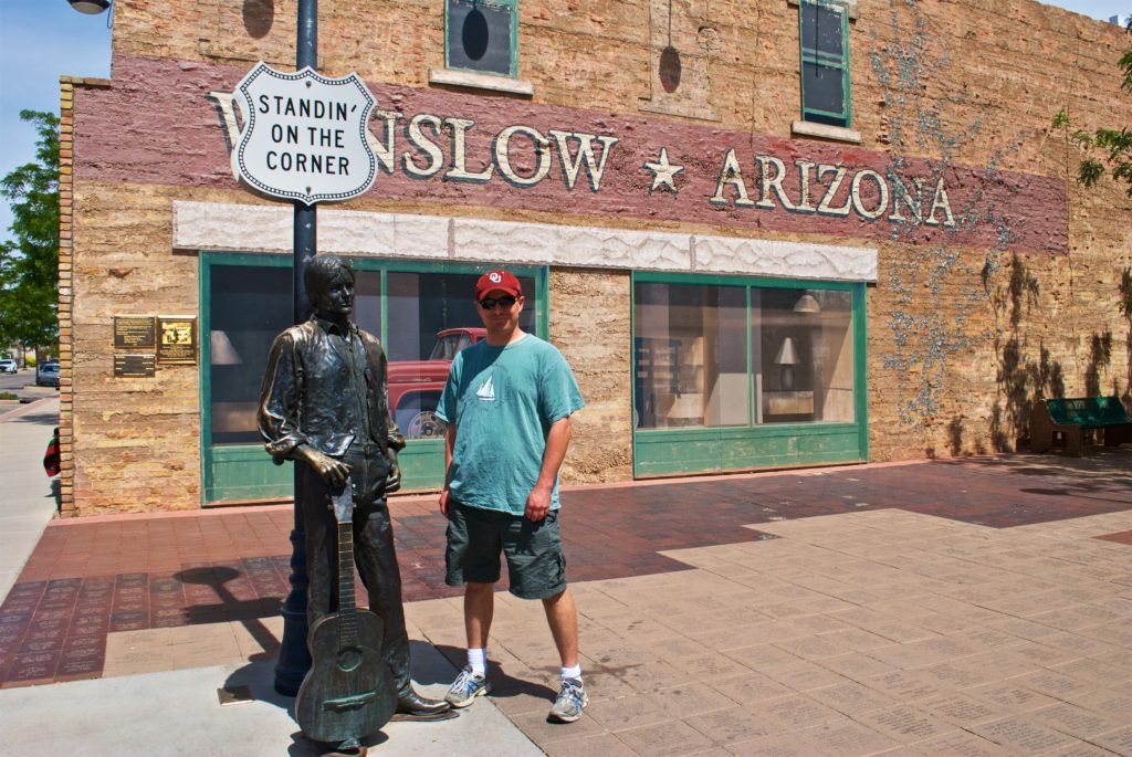 Standin' on the Corner in Winslow, Arizona