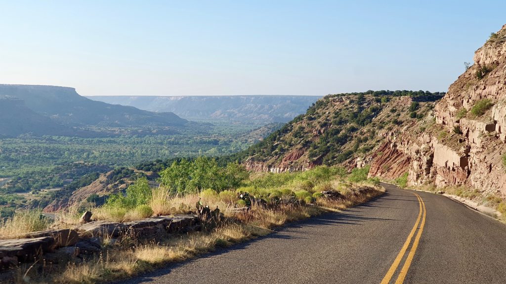 Descent into Palo Duro Canyon