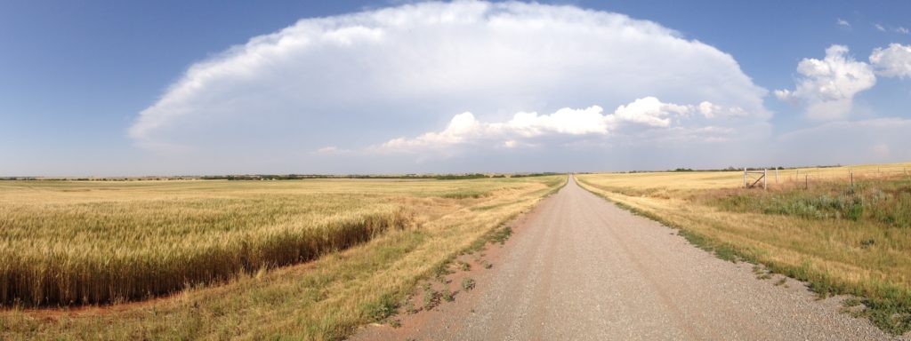 Panorama of the May 31, 2013 El Reno, Oklahoma supercell