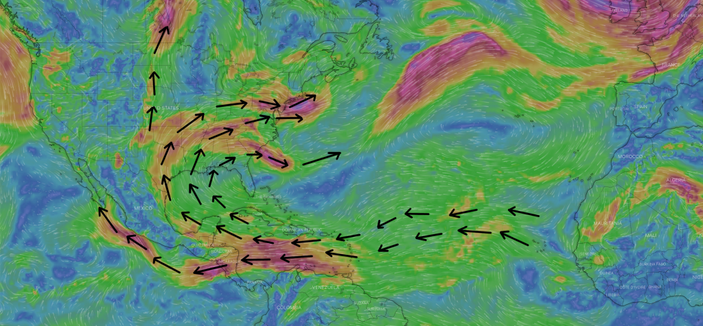 Saharan Dust Storm Forecast Track