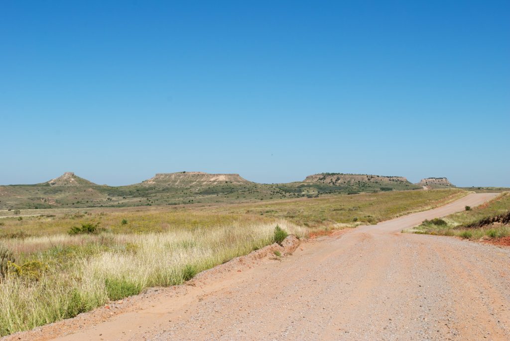 The Antelope Hills in Oklahoma once marked the US-Mexico border.