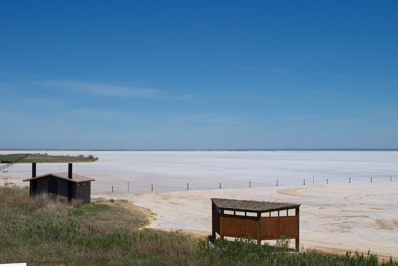 The seemingly endless salt pan at Great Salt Plains National Wildlife Refuge.