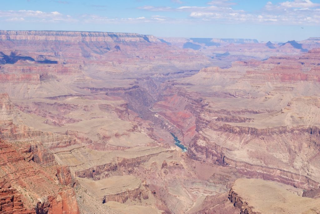 Classic Grand Canyon landscape as seen from the Desert View Watchtower