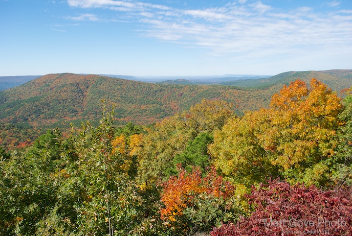 Give your mental health a lift with crisp fresh mountain air and the best fall color viewing in Oklahoma