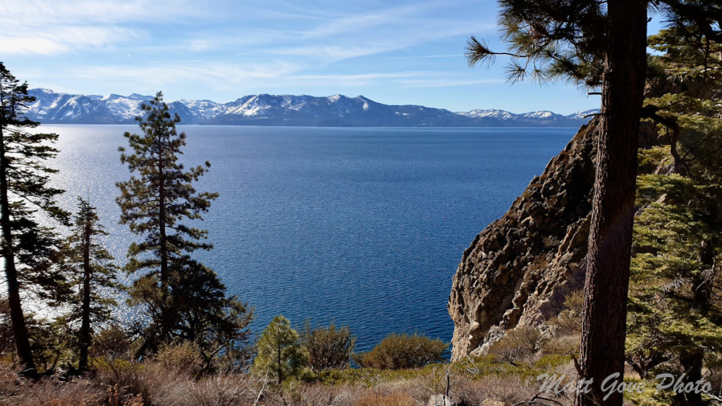 View from one of the Lake Tahoe hiking trails.