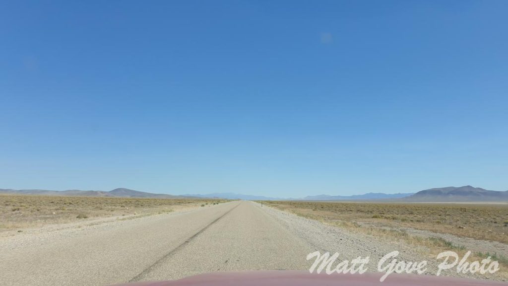 An empty highway in Nevada proved to be the ultimate exercise in social distancing on a road trip during the COVID-19 pandemic.
