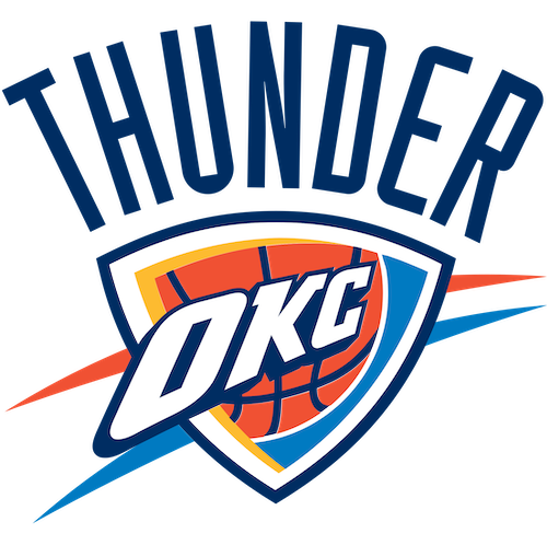 The Oklahoma City Thunder logo uses tetrad colors extremely well.