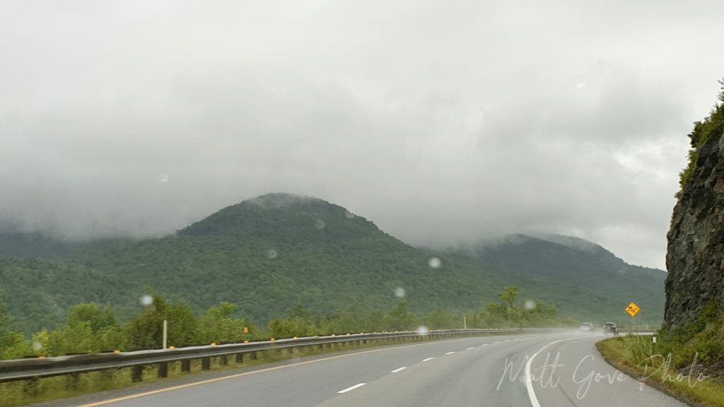 Quebec's Parc National du Mont Orford on a rainy day