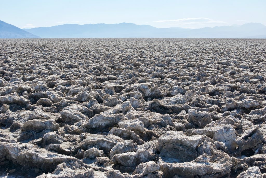 Desolate landscapes inside Death Valley National Park, California